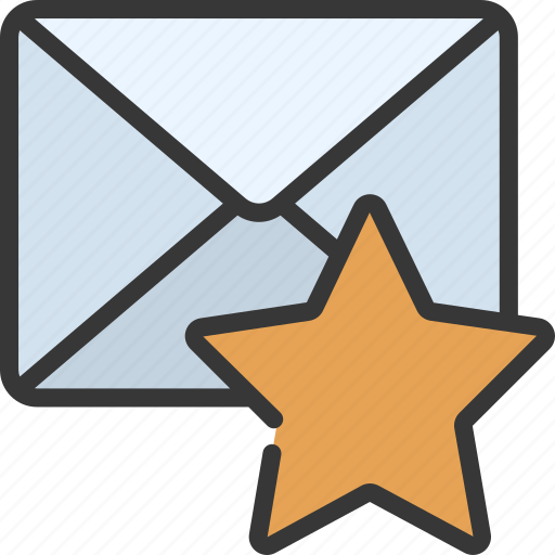 Starred, email, mail, favourite, favourited icon - Download on Iconfinder