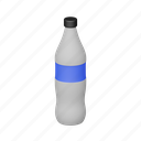 soda bottle, water bottle, plastic 
