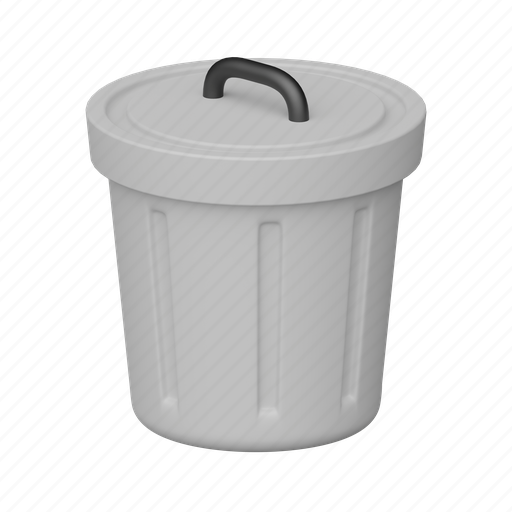 Dustbin, recycle, garbage, trash bin, trash, remove, rubbish bin 3D illustration - Download on Iconfinder