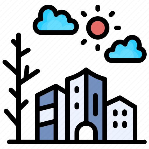 City, emission, drought, ecology, environment, industry, building icon - Download on Iconfinder