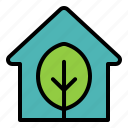 green, house, leaf, home, property, eco, ecology