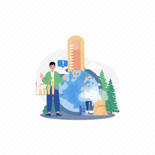 Property, warning, earth, dangerous, air, land, wildfire illustration - Download on Iconfinder
