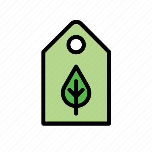 Environment, environmental, environmentalism, green issues, label, leaf, tag icon - Download on Iconfinder