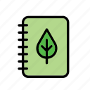 environment, environmental, environmentalism, green issues, leaf, nature, notebook