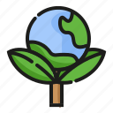 globe, with, leaf, earth, ecological, planet earth, sustainability, environmental, hygiene