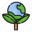 globe, with, leaf, earth, ecological, planet earth, sustainability, environmental, hygiene 