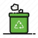 trash, eco, ecology, environmental, recycling, dump, bin