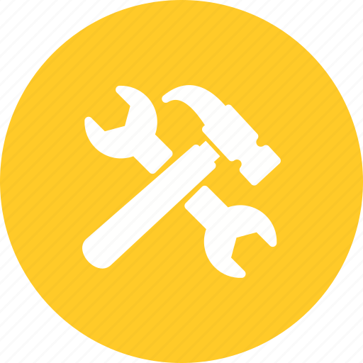 Hammer, maintenance, metal, repair, spanner, tools, wrench icon - Download on Iconfinder