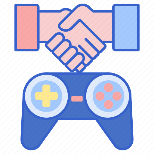 Console, controller, handshake, sponsors icon - Download on Iconfinder