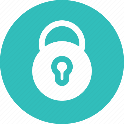 Circular, lock, locked, padlock, privacy, private, security icon - Download on Iconfinder