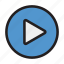 play, button, audio, arrow, web, music, video, direction 