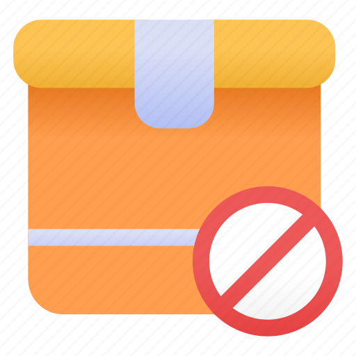 Delivery, banned, shipping, box, package, transport, gift icon - Download on Iconfinder