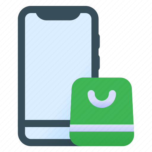 Mobile, shopping, app, phone, shop, ecommerce, smartphone icon - Download on Iconfinder
