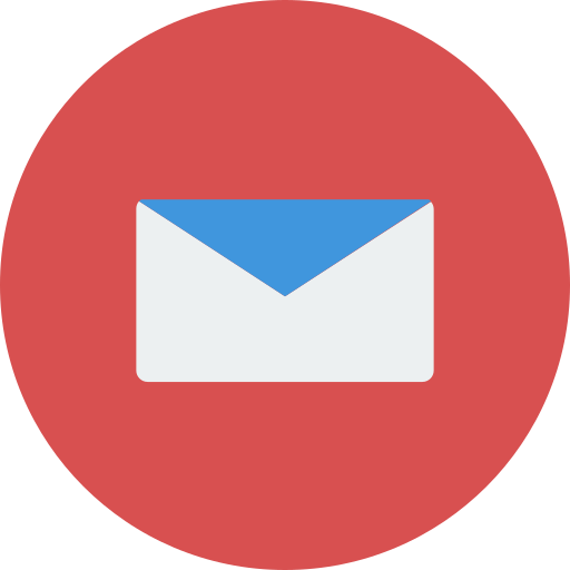 Envelope, letter, mail, office, red icon - Free download