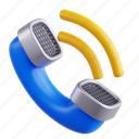 phone, call, phone call, 3d icon, 3d illustration, 3d render, essential interface, communication, contact 