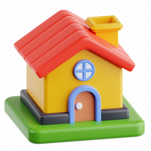 Home, 3d icon, 3d illustration, 3d render, essential interface, house, main 3D illustration - Download on Iconfinder