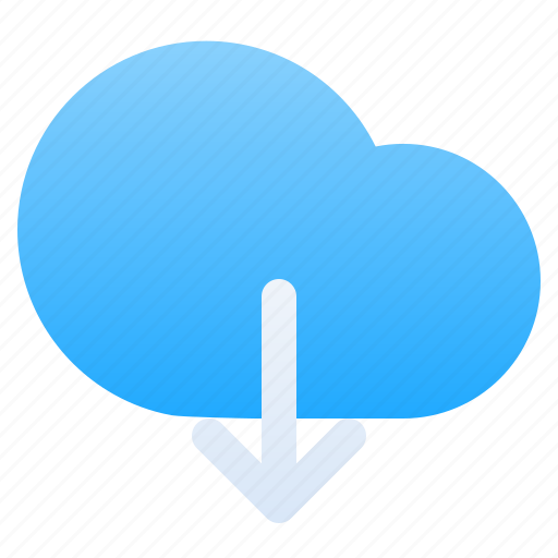 Download, cloud, data, arrow, storage, database, server icon - Download on Iconfinder