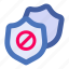 ban, block, protection, security, shield, access 