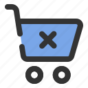 cart, delete, essential, shop, store