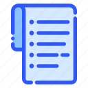 list, checklist, document, paper, note