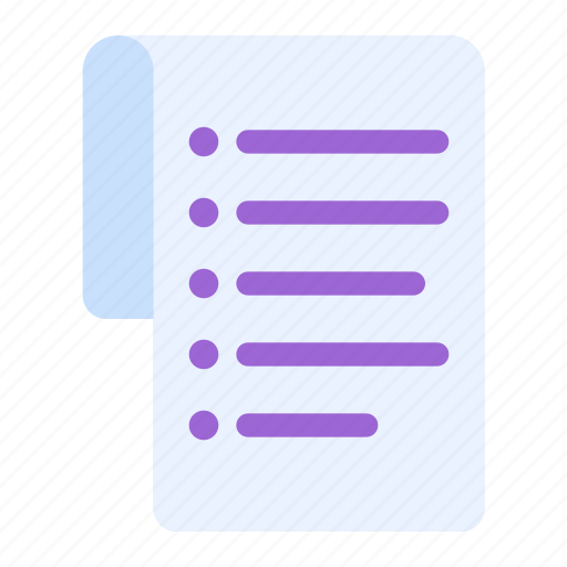 List, checklist, document, paper, note icon - Download on Iconfinder