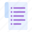 list, checklist, document, paper, note 
