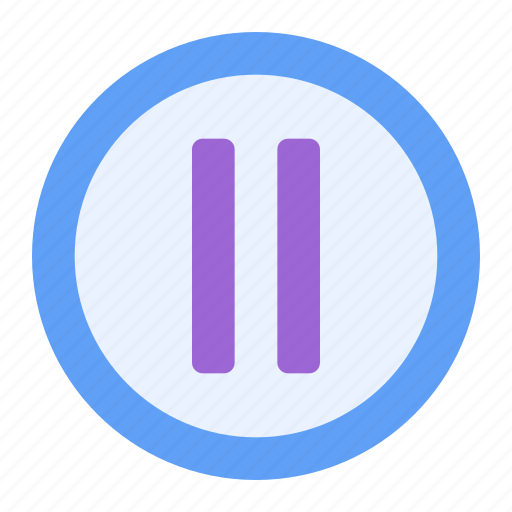 Pause, player, button, video, music icon - Download on Iconfinder