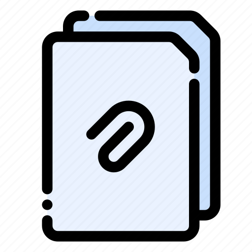 Attachment, document, file, paper, clamp icon - Download on Iconfinder