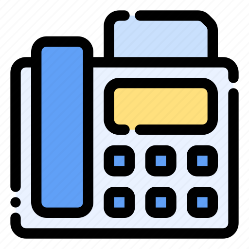 Fax, phone, office, communication, document icon - Download on Iconfinder