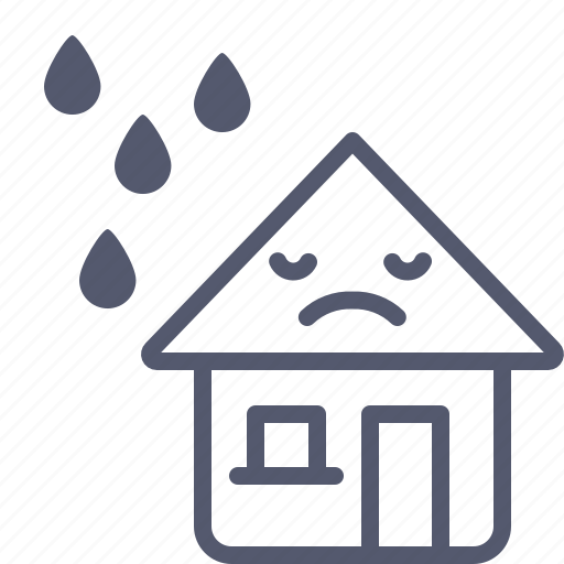 Home, house, landpage, rain, weather icon - Download on Iconfinder