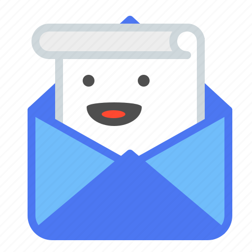 Envelope, mail, message, send, smile icon - Download on Iconfinder
