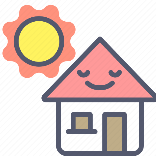 Home, house, landpage, sun icon - Download on Iconfinder