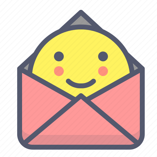 Document, envelope, file, mail, message, send, smile icon - Download on Iconfinder