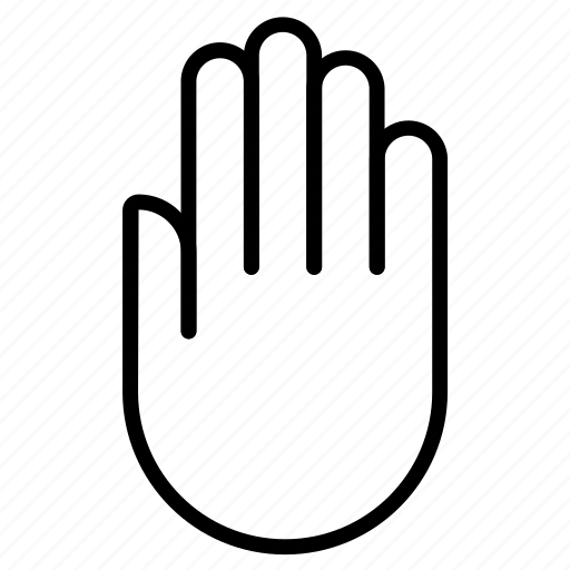 Stop, privacy, on, hold, gestures icon - Download on Iconfinder