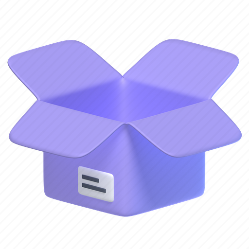 Open box, box, empty box, cargo box, shipping box icon - Download on Iconfinder