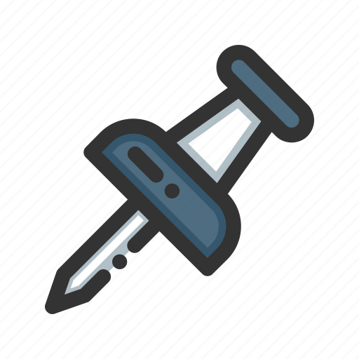 Pin, thumbtack, tack, marker, pushpin, memo icon - Download on Iconfinder