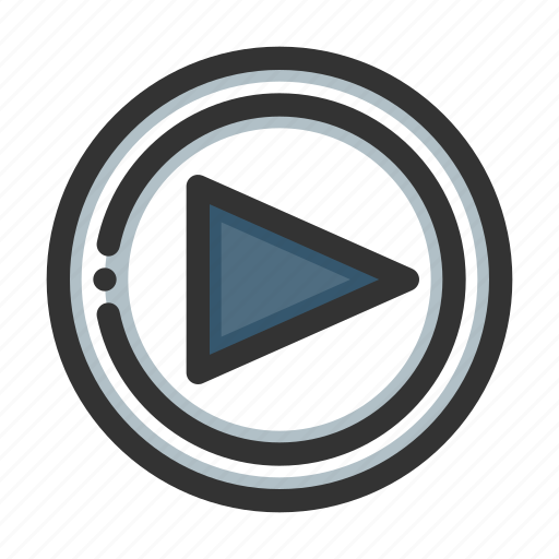 Play button, play, player, media, multimedia, video, music icon - Download on Iconfinder