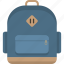 backpack, bag, bookbag, knapsack, rucksack, school 
