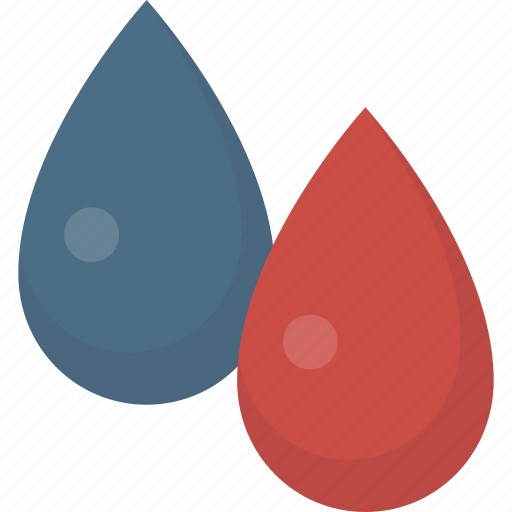 Blue, color, drops, paint, red icon - Download on Iconfinder