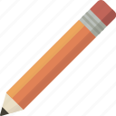 draw, edit, orange, pencil, tool