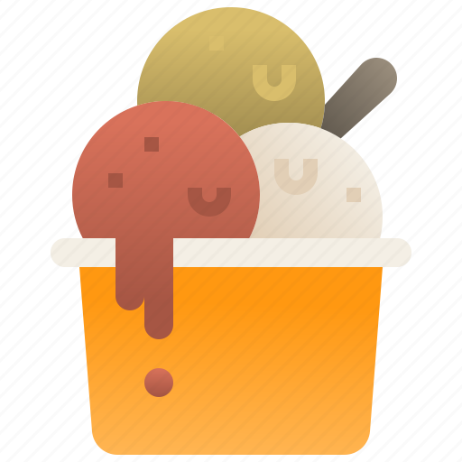 Icecream, desert, scoop, cup, ice icon - Download on Iconfinder