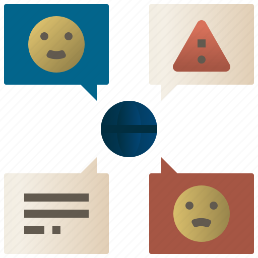 Customer, comment, feedback, emoji, alert icon - Download on Iconfinder