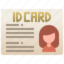identification, official, person, information, card