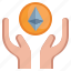 accept, ethereum, cryptocurrency, digital, currency 