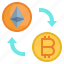 transfer, ethereum, coin, bitcoin, data, sharing 