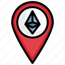 pin, ethereum, cryptocurrency, location, blockchain