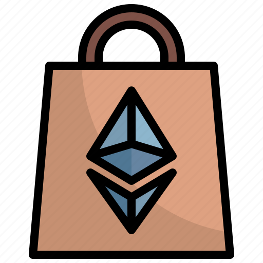 Shopping, ethereum, payment, bag, buying icon - Download on Iconfinder