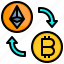 transfer, ethereum, coin, bitcoin, data, sharing 