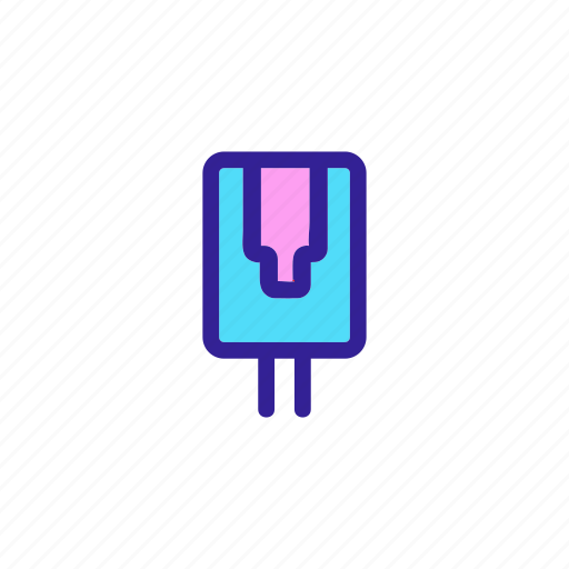 Adapter, cable, connect, connection, contour, cord, ethernet icon - Download on Iconfinder