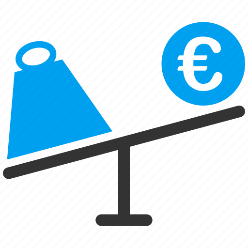 Commerce, commercial, euro, market, scales, trade, trading icon - Download on Iconfinder